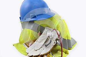 Personal Protective Equipment In a Pile