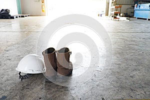 Personal Protective Equipment PPE on whit background