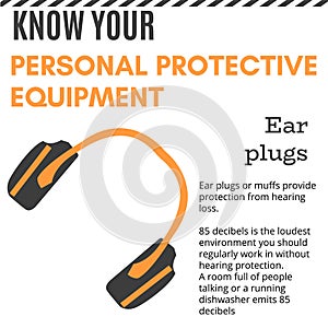 Personal Protective Equipment vector illustration for poster