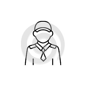 Personal Security line icon. linear style sign for mobile concept and web design.