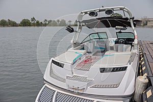 Personal sports boat, wakeboarding equipment for extreme sunday