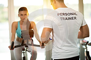 Personal trainer at the gym