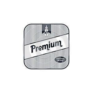 personal vaporizer e-cigarette e-juice liquid label badge set