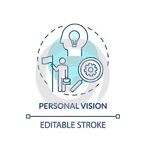 Personal vision concept icon