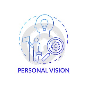 Personal vision concept icon