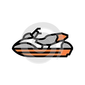 personal watercraft color icon vector illustration