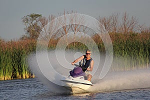 Personal Watercraft fun on White mud River, Manitoba