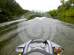Personal Watercraft Riding on the Kings River