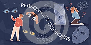 Personality Disorders Flat Collage