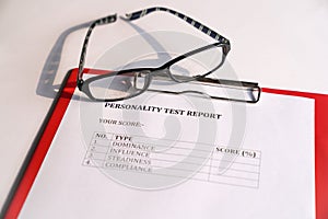 Personality Test or Assessment Form