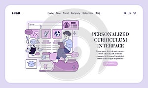 Personalized Curriculum Interface Vector with