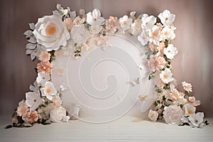 Decorazioni da giorno del matrimonio fiori maternità  tridimensionale fotografia 