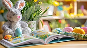 Personalized Easter Storybook with Plush Bunny