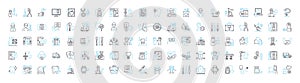 Personalized medicine vector line icons set. Personalized, Medicine, Precision, Genomic, Customized, Therapeutics