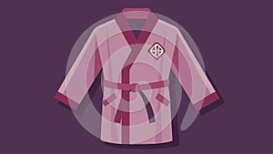 A personalized monogram adorns the chest of a luxurious bathrobe making it a truly oneofakind item for a touch of