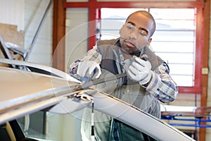 He personalizing car