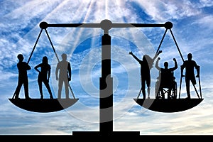 Concept of social equality of disabled people in society