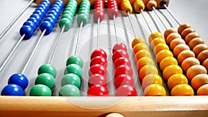 Perspective Abacus for Counting Practice, Beads Aligned Diagonally