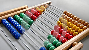 Perspective Abacus for Counting Practice, Beads Aligned Diagonally