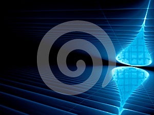 Perspective background - abstract digitally generated image