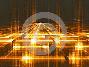 Perspective background - abstract digitally generated image