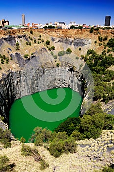 Perspective of the Big Hole in Kimberley