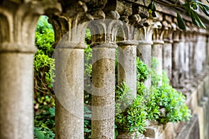 Perspective effect on a baluster with Corinthian style columns