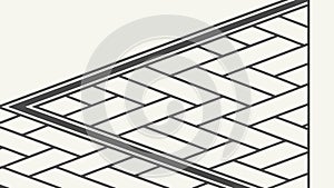 Perspective geometric pattern, dynamic tiled vector background, vector design Generative AI