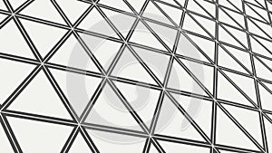 Perspective Geometric Triangle Mesh Grid, vector design Generative AI