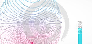 Perspective grid background. Technologyscience style. Vector Illustration