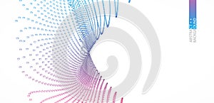 Perspective grid background. Technologyscience style. Vector Illustration