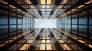 perspective office building windows