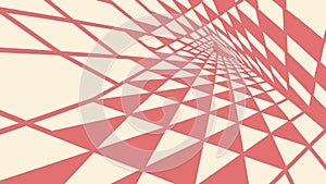 Perspective Red Geometric Grid Abstract Pattern, vector design Generative AI