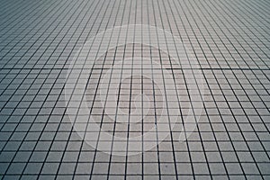 Perspective of Square Tile Floor