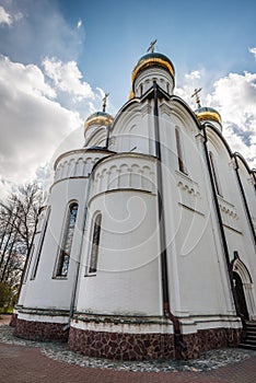 The perspective of the St. Nicholas cathedral