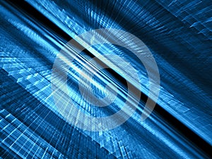 Perspective technology background - abstract digitally generated