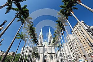 Perspective view of the Cathedral of Sao Paulo