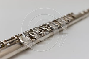 Perspective view of a flute on white