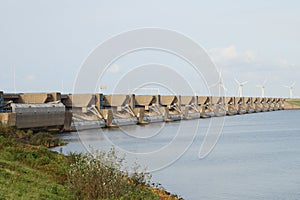 perspective view of the haringvlietdam