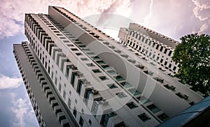 Perspective view of public residential housing apartment in Bukit Panjang.