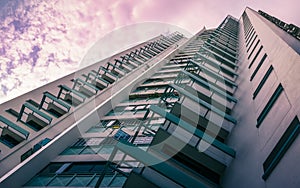 Perspective view of public residential housing apartment in Bukit Panjang.