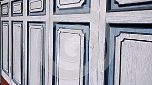 Perspective Vintage Oriental Style Wooden Windows Pattern
