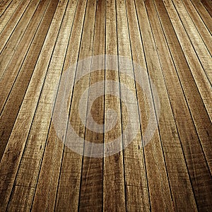 Perspective of wood plank