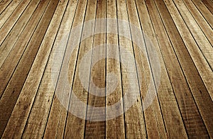 Perspective of wood plank background