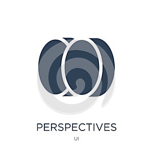 perspectives icon in trendy design style. perspectives icon isolated on white background. perspectives vector icon simple and