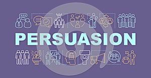 Persuasion word concepts banner photo