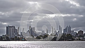 Perth city urban panoramic view