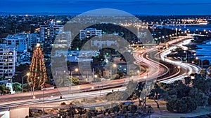 Perth Night View in Christmas