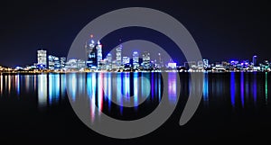 Perth skyline by night