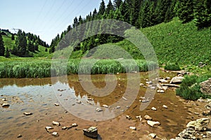 Pertuis lake - glacial lake that dries up in summer, at 1620 m